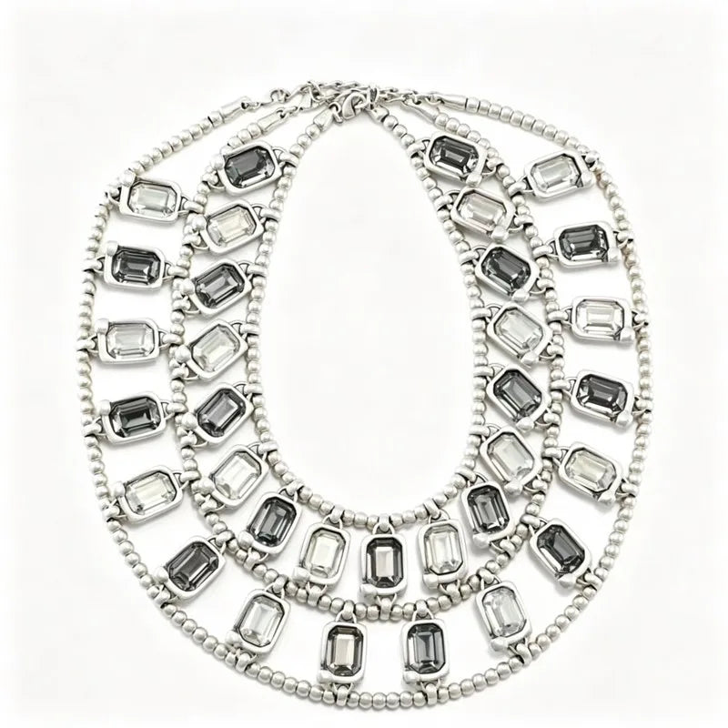 Layered Crystal Statement Choker — product image