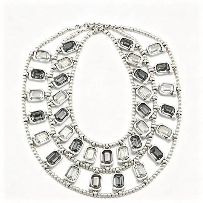 Layered Crystal Statement Choker — product image