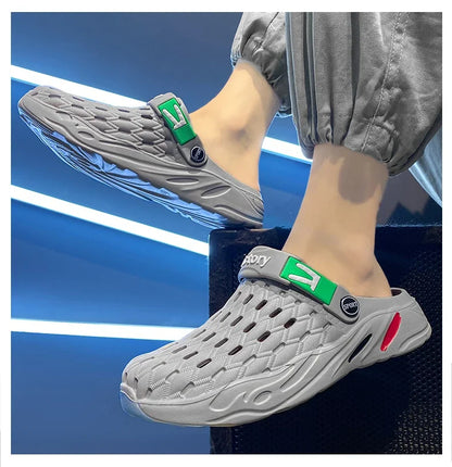 Flat Sandals Men Shoes 2025 Slippers Men Garden Platform Sandals Man Summer Sandals Male Sneakers Outdoor Flip Flops Home Clogs