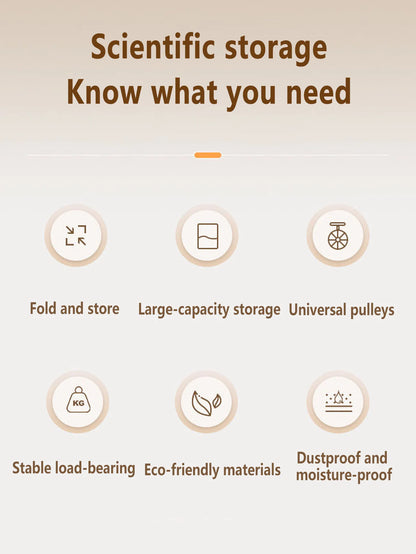 Large Capacity Dustproof Wardrobe Sundries Cabinet Multifunction Folding Storage Cabinet Locker Closet Organizer
