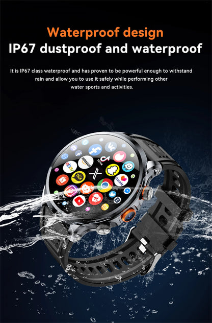 5G/4G Smart Watch 1.95 inch AMOLED 1880mah Battery 16GB+256GB RAM 800W Camera GPS WIFI Google APP Download Heart Rate Smartwatch