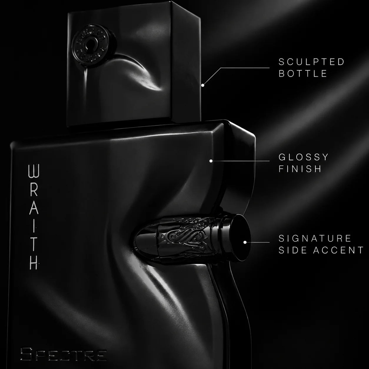 Sculpted Black Bottle Men Eau de Parfum 100ml Glossy Finish Woody Long Lasting Fragrance Luxury Gift Perfume for Male Evening Party Cologne Spray