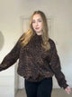 Relaxed Leopard Print Hoodie