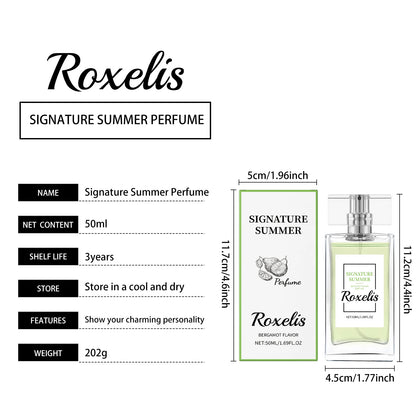 Roxelis Refreshing Bergamot Perfume Natural Fragrance Portable Bergamot Elegant Fresh Fragrance Perfume Spray