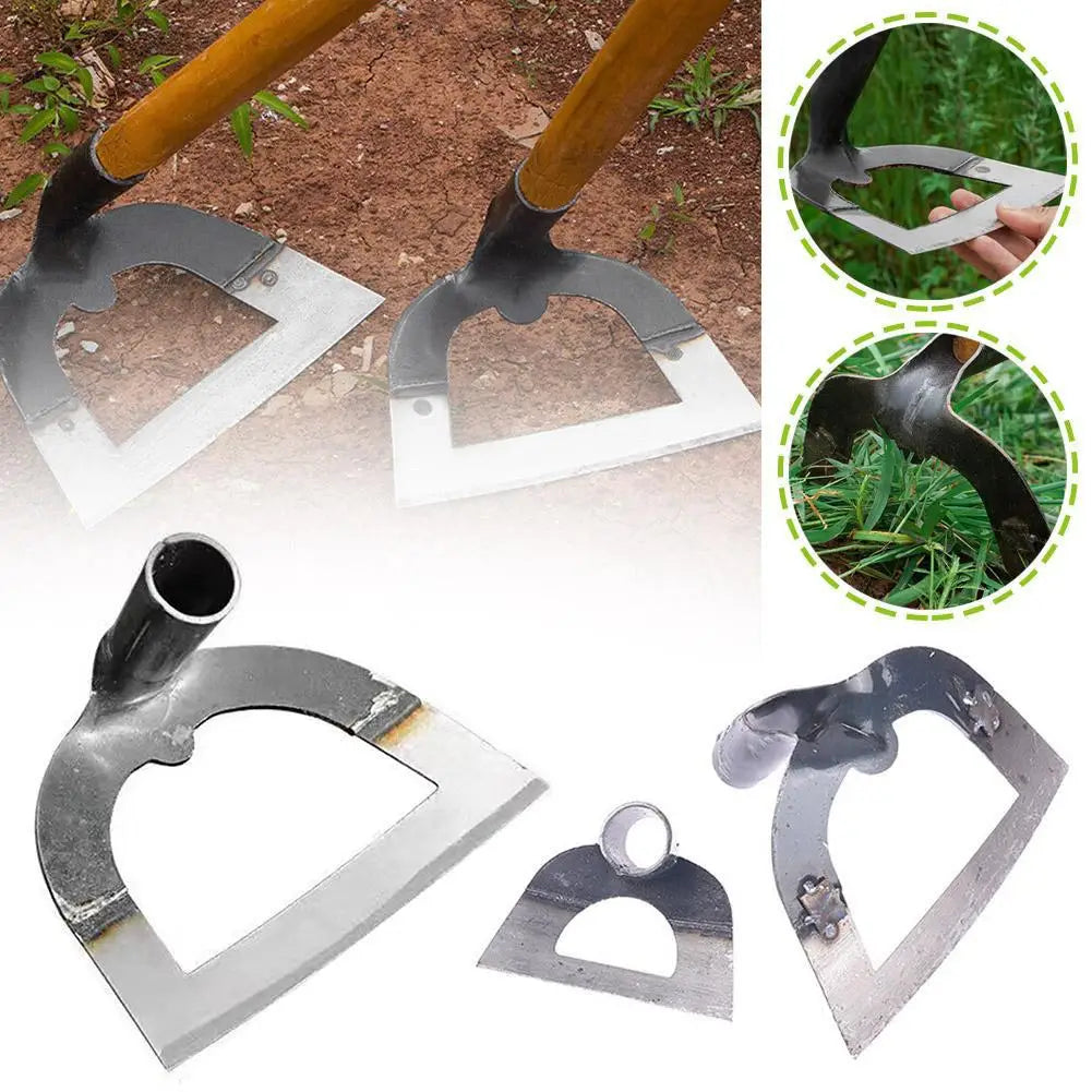 Hollow Hoe Weeding Rake Steel weeding hoe Labor-saving Weeding Loosening Soil Artifact Harrow HandheldHoe Farm Tool Gardening