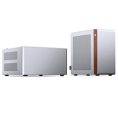 JONSBO NV10 Chassis ITX MINI Full Aluminum Mesh Breathable Support 1U FLEX Power Supply Standing or Lying Desktop Computer Case
