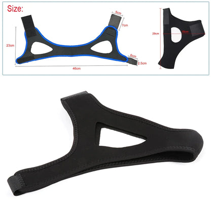 Tcare Anti Snoring Chin Strap Best Stop Snoring Device, Adjustable Snore Reduction Belt Sleep Aids Chin Strips Belt for Unisex