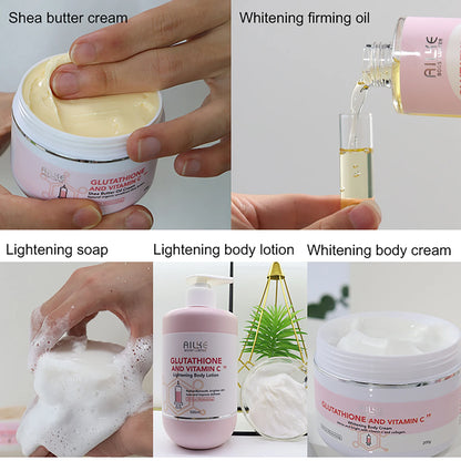 AILKE Whitening Skin Care Set, With Glutathion Vitamin C, Brighter Smoother Skin, Reduce Dark Spots, Clean Skin, Moisturizing