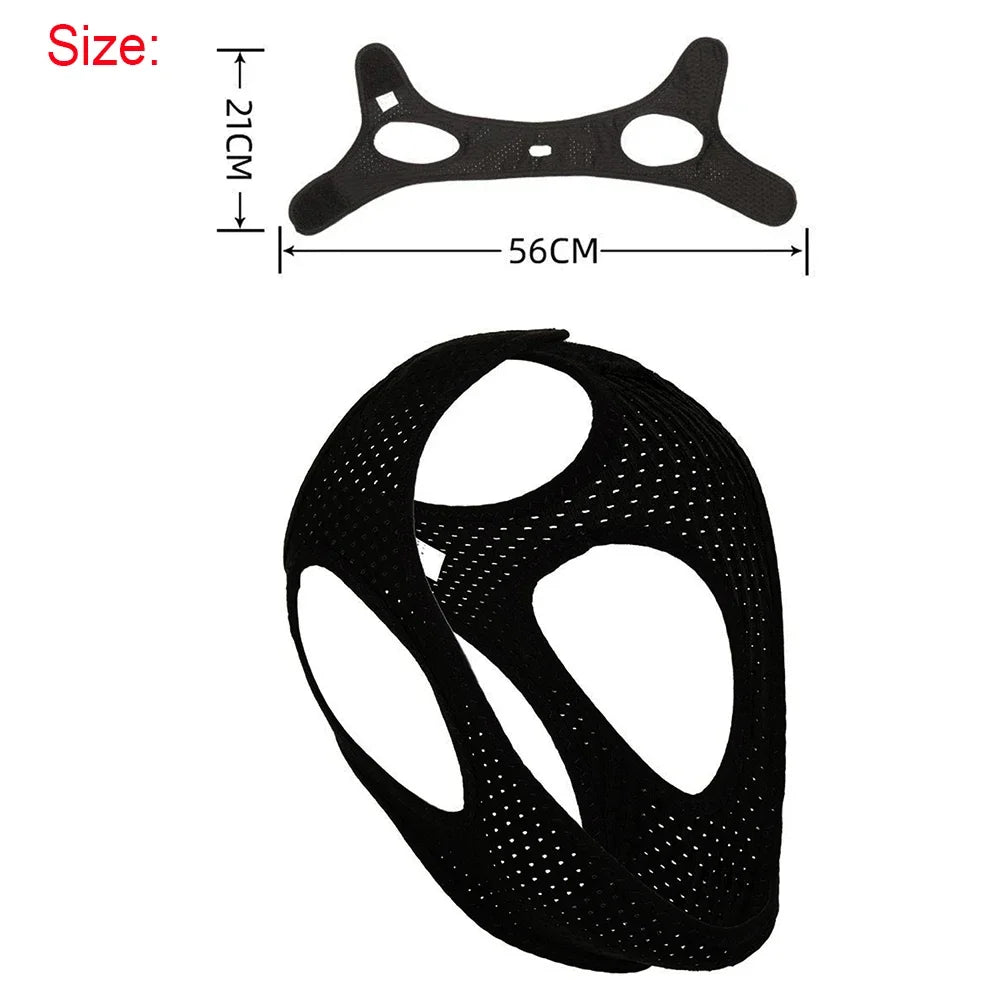 Tcare Anti Snoring Chin Strap Best Stop Snoring Device, Adjustable Snore Reduction Belt Sleep Aids Chin Strips Belt for Unisex