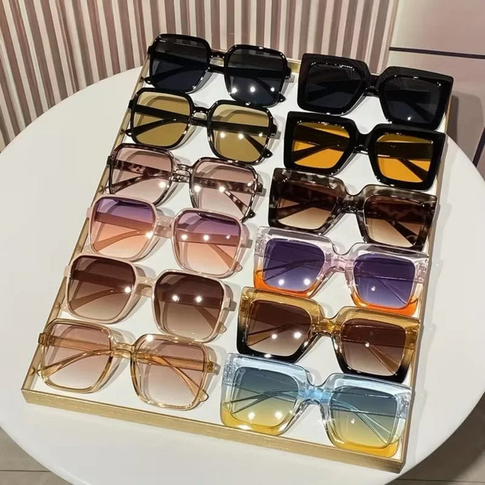Oversized Plastic Square Glasses Set — view 1
