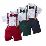 Kids' Star Print Suspender Outfit Set — view 2
