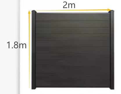 Modern Rustproof Aluminum Fence Slat Fence Panel Powder Coated Privacy Fence For Outdoor Yard Easy Installation Durable Design