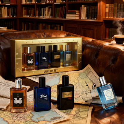 4-Piece men's Perfume Gift Set (0.68oz Each ) - 4Long-Lasting Fruity aroma & Fresh Scents, The Perfect Holiday, Date & Party Gif