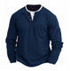 Men's Layered-Look Waffle Henley Shirt — product image