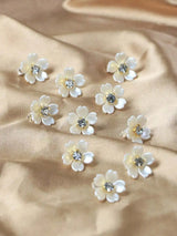 Faux-Pearl Flower Hair Clips — view 6