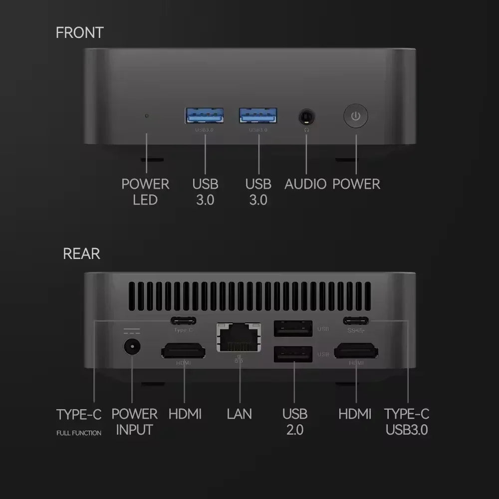 Intel Core N95 i9 10980HK 2026 Quintessential Mini PC Windows 11 Pro 2TB SSD 4K 60Hz WiFi6 BT5.2 Diminutive Vest Pocket Computer