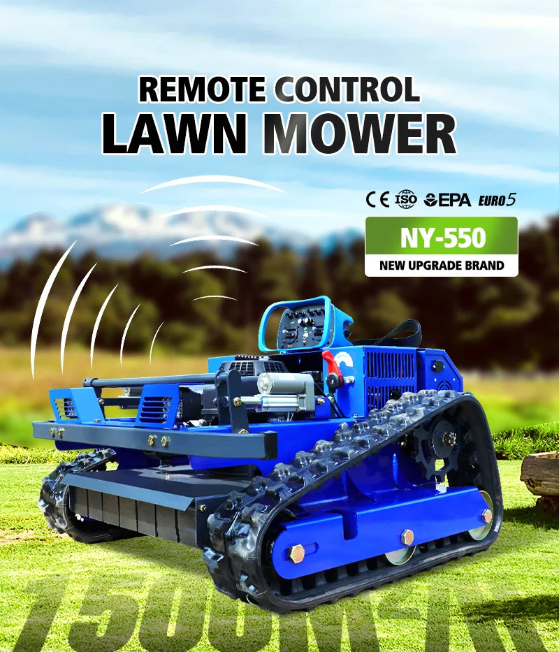 Customized Remote Control Self Propelled DIY Mower AWY-550 Crawler All-terrain with Simple Operation and High Efficiency CE EPA