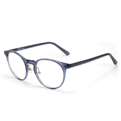 ZENOTTIC (XS Size) Handmade Acetate Round Prescription Eyeglasses Transparent Circular Progressive Optical Glasses for Women Men