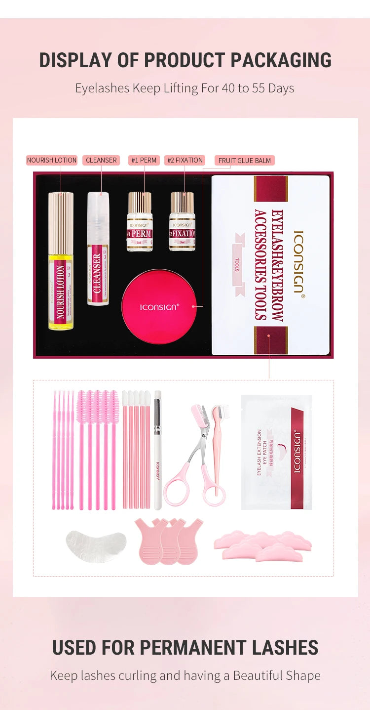 Dropshipping 2IN1  Eyelash Lifting Kit Fast Perming LASH & BROW Liftng Kit  Lasting 6-8 Weeks Mascara  Enhancer Makeup Tools