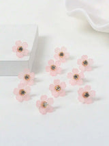Faux-Pearl Flower Hair Clips — view 4