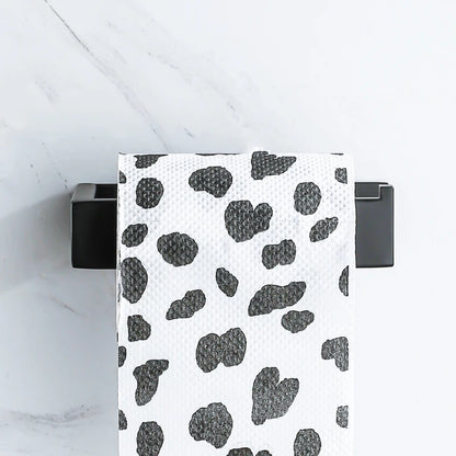 Self Adhesive Toilet Paper Holder Black Matt Stainless Steel Square Tissue Holder For Bathroom Storage Wc Accessories No Drill