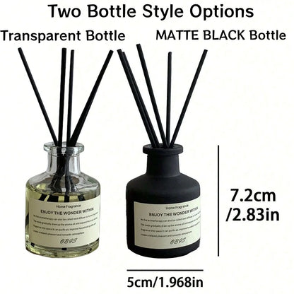 50ml Flameless Home Fragrance Room Flameless Freesia Jasmine Fragrance Oil with Reed Diffuser Stick Home Room Air Freshener Deco