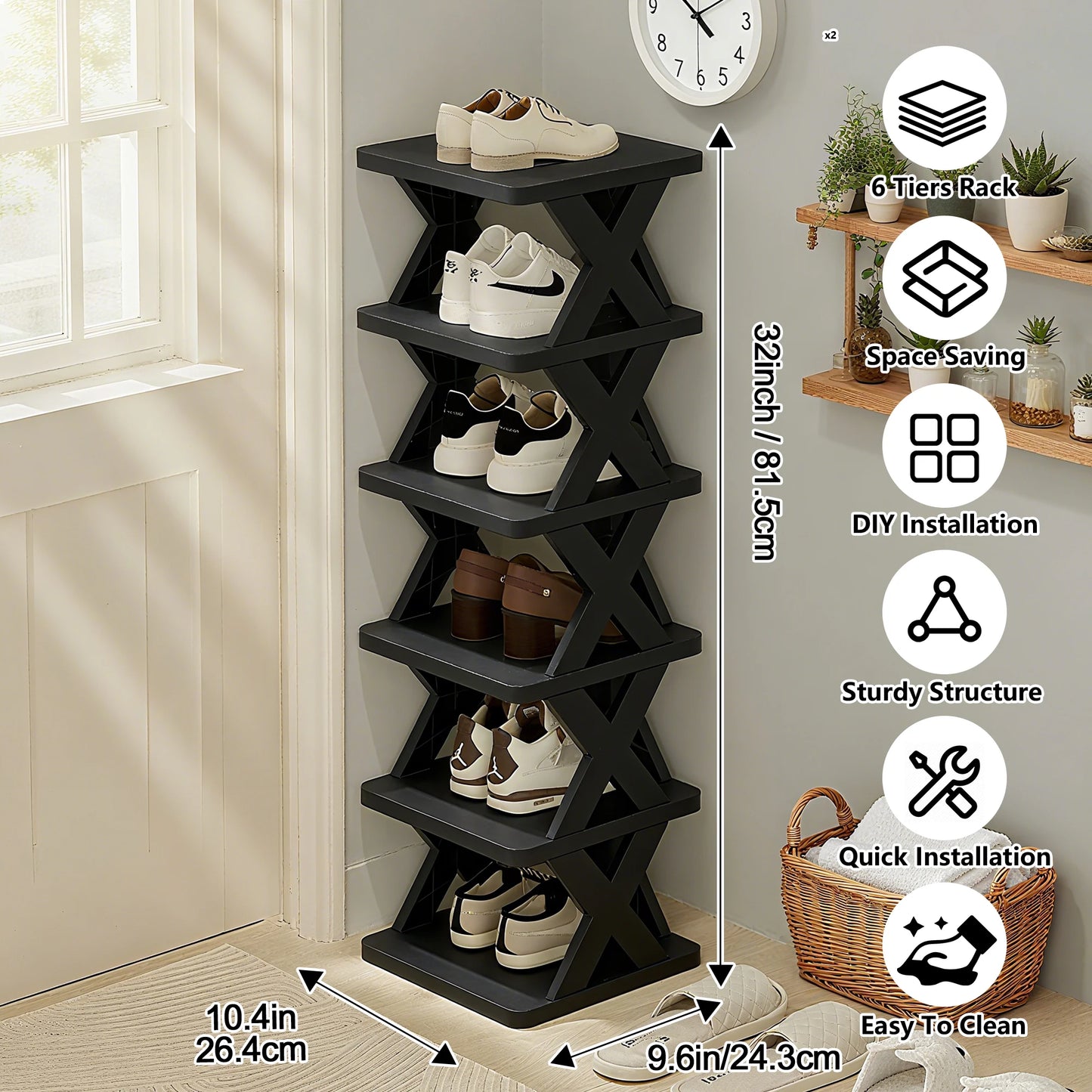 Shoe Rack Storage Organizer Detachable Shoe Racks Saves Family Household Rack Multi Layer Simple Shoes Shelf Color Cabinet