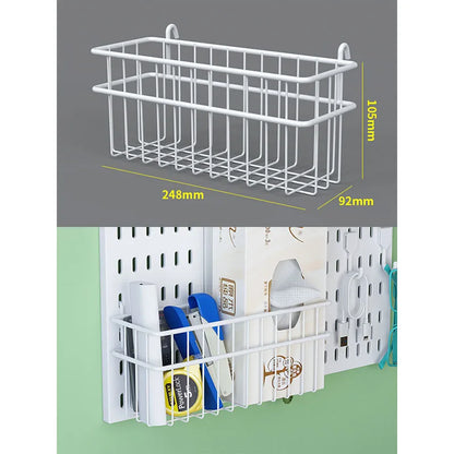 No-Holes Home Organization | This Wall Pegboard Displays & Organizes Your Daily Items & Electronics in Living Room/Study