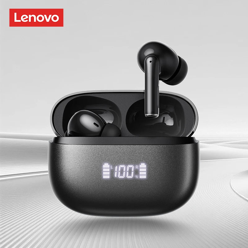 New Lenovo LE232 ANC Bluetooth 6.0 Headphones Active Noise Cancelling Wireless Earphone Power Display Music TWS Earbuds Choice