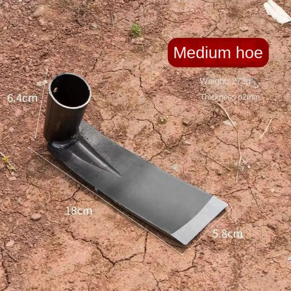 Durable Garden Hoe Household Outdoor Farming Tools Forging Weeding Hoe for Digging Soil Planting Vegetables Flowers