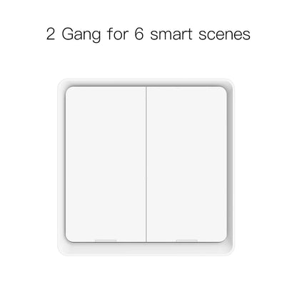 Moes ZigBee Wireless Scene Switch 12 control modes Handheld Push Button Setup Home Automation Scenario Tuya Smart Devices