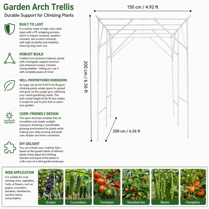 Steel Garden Arch Trellis — product image