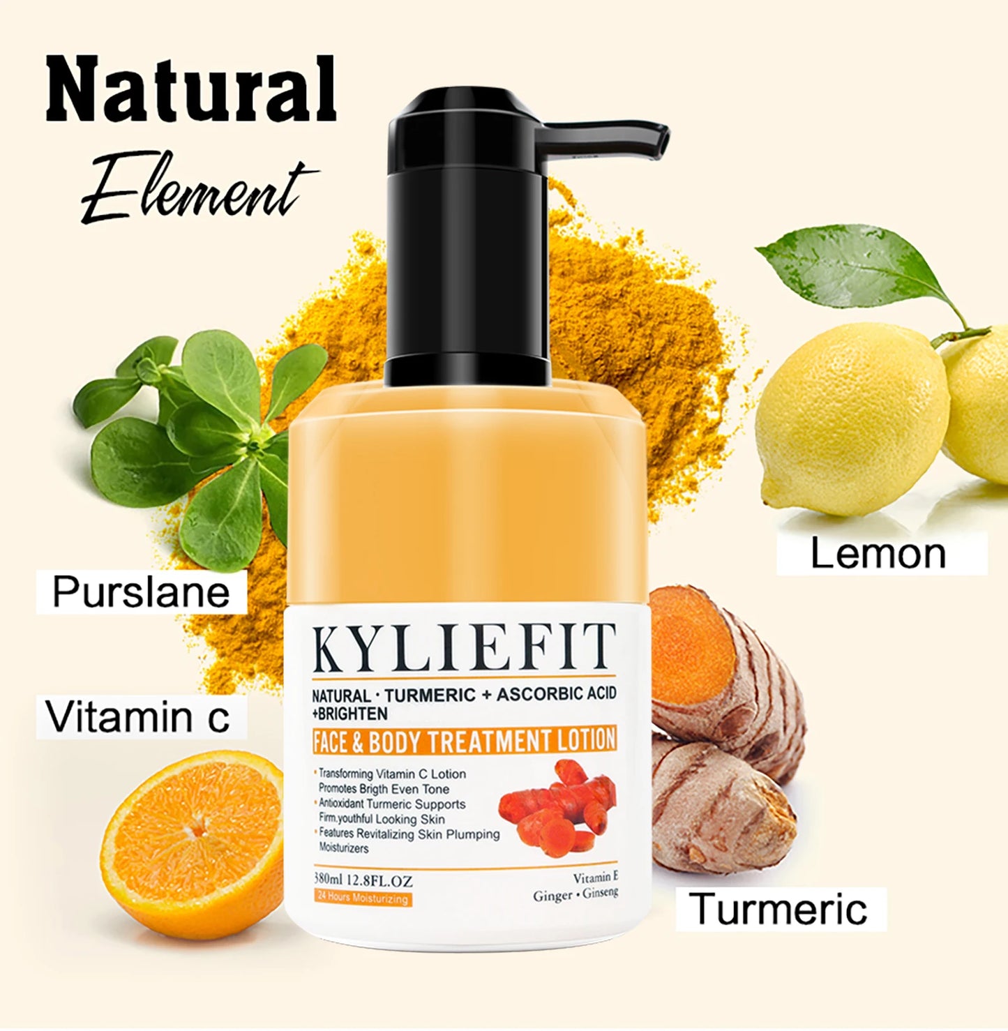 AILKE Organic Turmeric Skin Care Set, Brighten, Cleaning Skin, Remove Acne,Pimples, Whitening, Even Skin Tone, Improve Dry Skin
