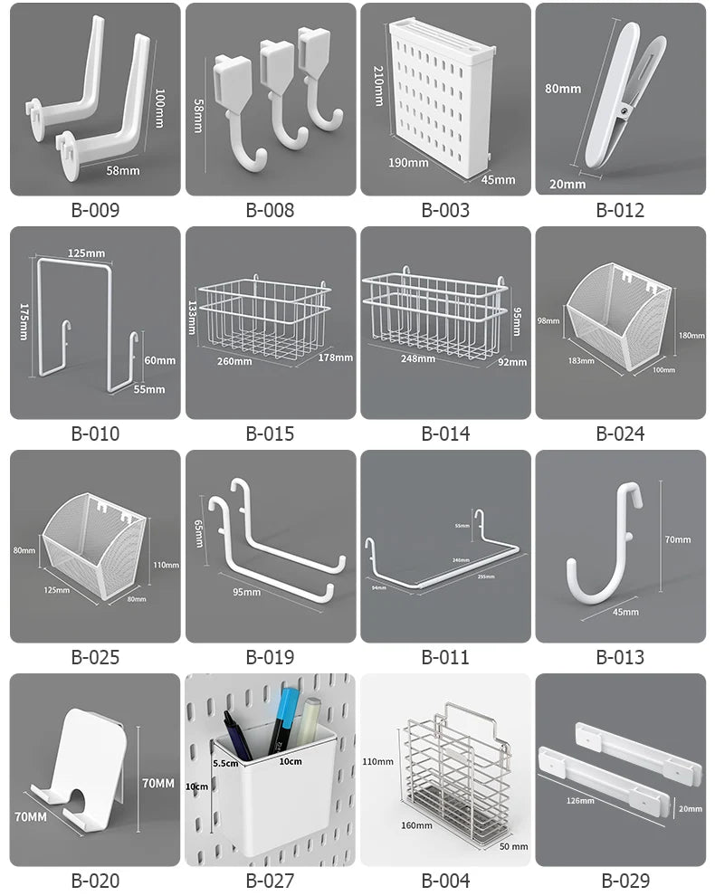No-Holes Home Organization | This Wall Pegboard Displays & Organizes Your Daily Items & Electronics in Living Room/Study