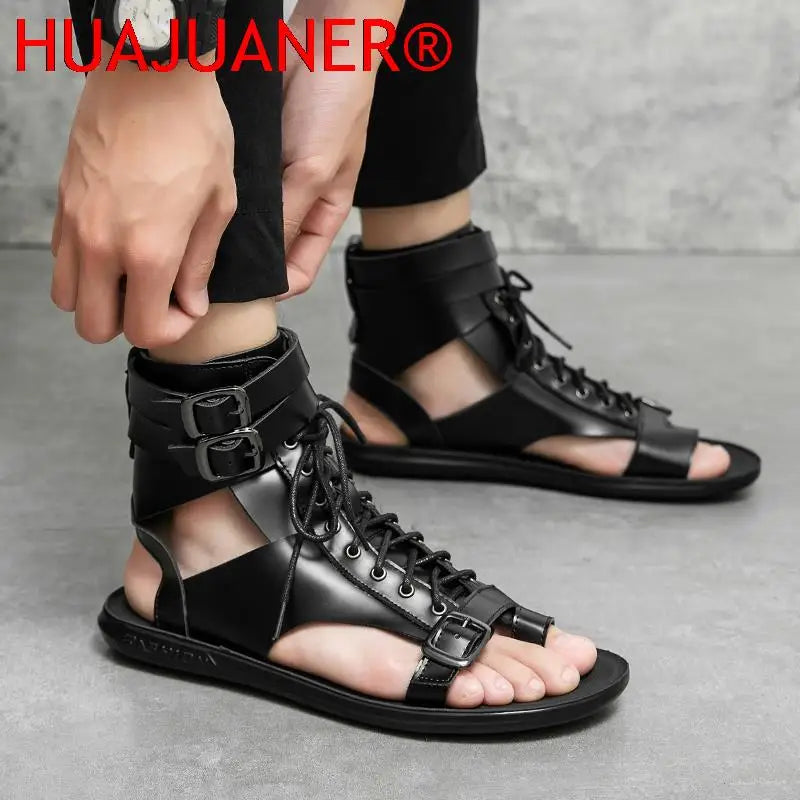 Men Trending Sandals Summer Outdoor Leisure Non-Slip Beach Luxury Sandals Fashion Breathable Brand Shoes Men Slippers