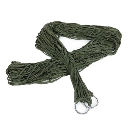 Outdoor Equipment Thick Mesh Camping Hammock Nylon Rope Single Person Mesh Hammock Outdoor Camping Equipment Accessories