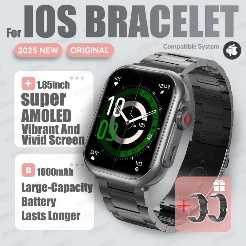 2026 Fashion Women Watch Ultra2 SE Smart Watches 1000mAh 1.85"AMOLED Full Touch Screen BT Call Smartwatch For Android IOS Ladies