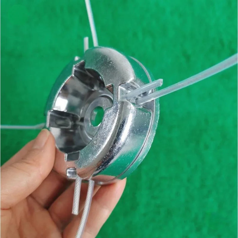 1pcs Universal Aluminum Alloy Lawn Mower Head and Replacement Nylon Steel for Lawn Mowing Line Lawn Mower Weed Head Accessories