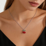 Cherry Pendant Necklace — view 2
