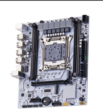 QIYIDA X99 Motherboard Set Kit LGA2011-3 Xeon E5 2680 V4 DDR4 16GB(2x8gb) PC4 SATA PCI16x3.0 NVME M.2 Gaming Computer