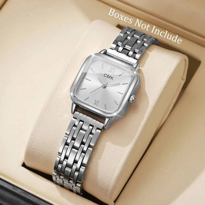 Fashion Women Watches Casual Square Dial Quartz Wristwatches Reloj Mujer Girls Clock Gift（Without Box）