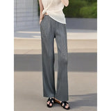 High-Waisted Pleated Wide-Leg Pants