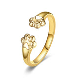 Adjustable Cat Paw Open Ring — view 7