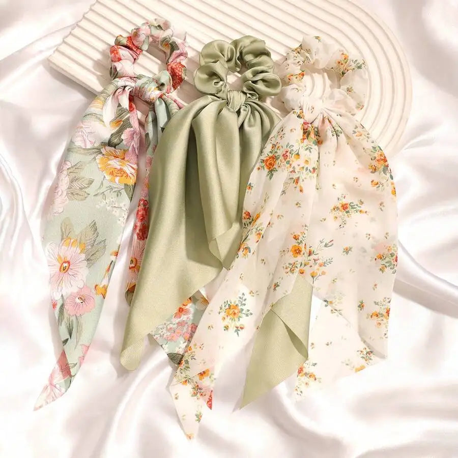 Floral & Solid Shawl Scarf Set — view 7
