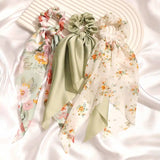 Floral & Solid Shawl Scarf Set — view 7