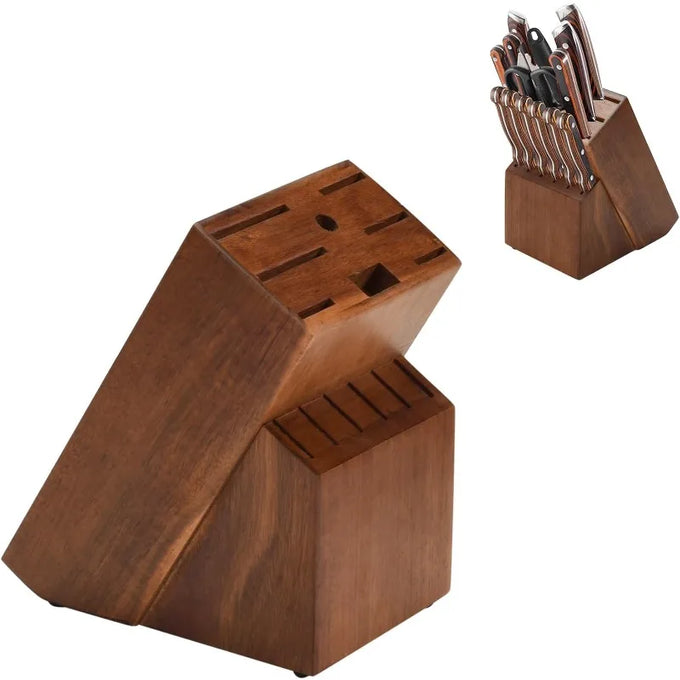 Wooden Kitchen Knife Storage Block — product image
