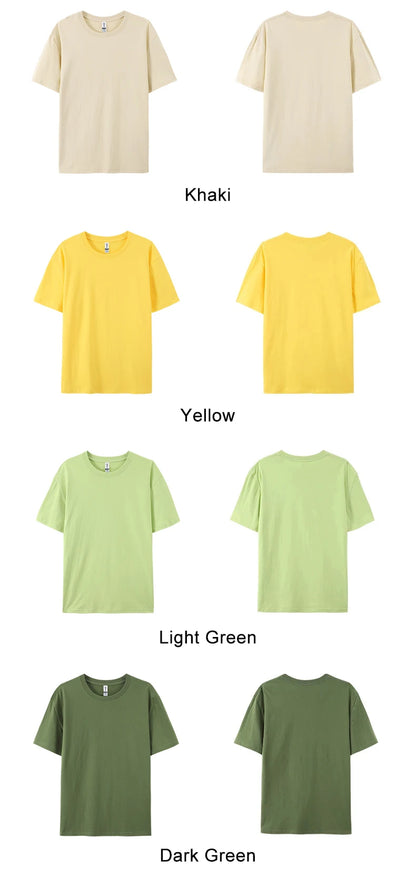 100% Cotton Solid T-shirts Women Sporty Short Sleeve Tees Fashion Casual White Black Clothing Loose O-Neck Female Summer Tops