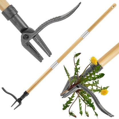 Standing Weed Puller Tool - Adjustable 45-Inch Weed Remover, No-Bend Weed Extractor for Garden Lawn, Durable Vertical Weeder
