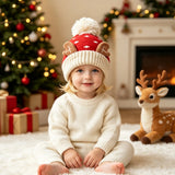 Kids' Reindeer & Snowflake Knit Hat — view 4