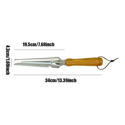 1pc Weed Puller,Garden Crack Weeder,Easily Remover Weed Tool for Yard Hoe Gardening Tools,Stainless Steel,Rake Sharp Tines